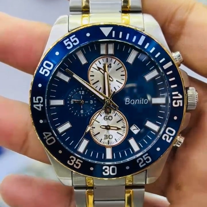 Bonito Japan Luxurious Chronograph With Blue