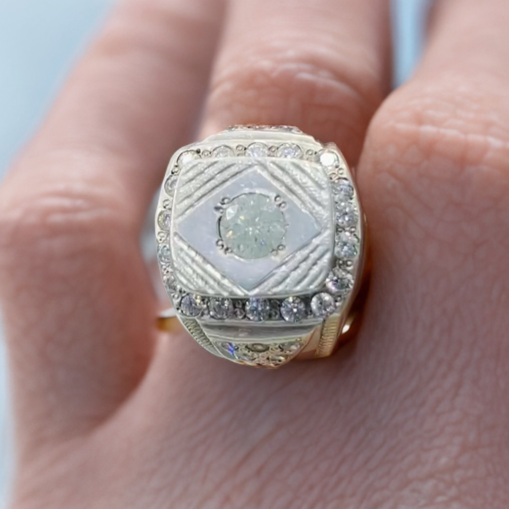 Real Moissanite Diamond Pure Silver