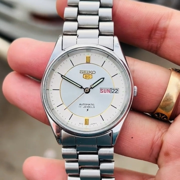 100% Original Seiko 5 Silver