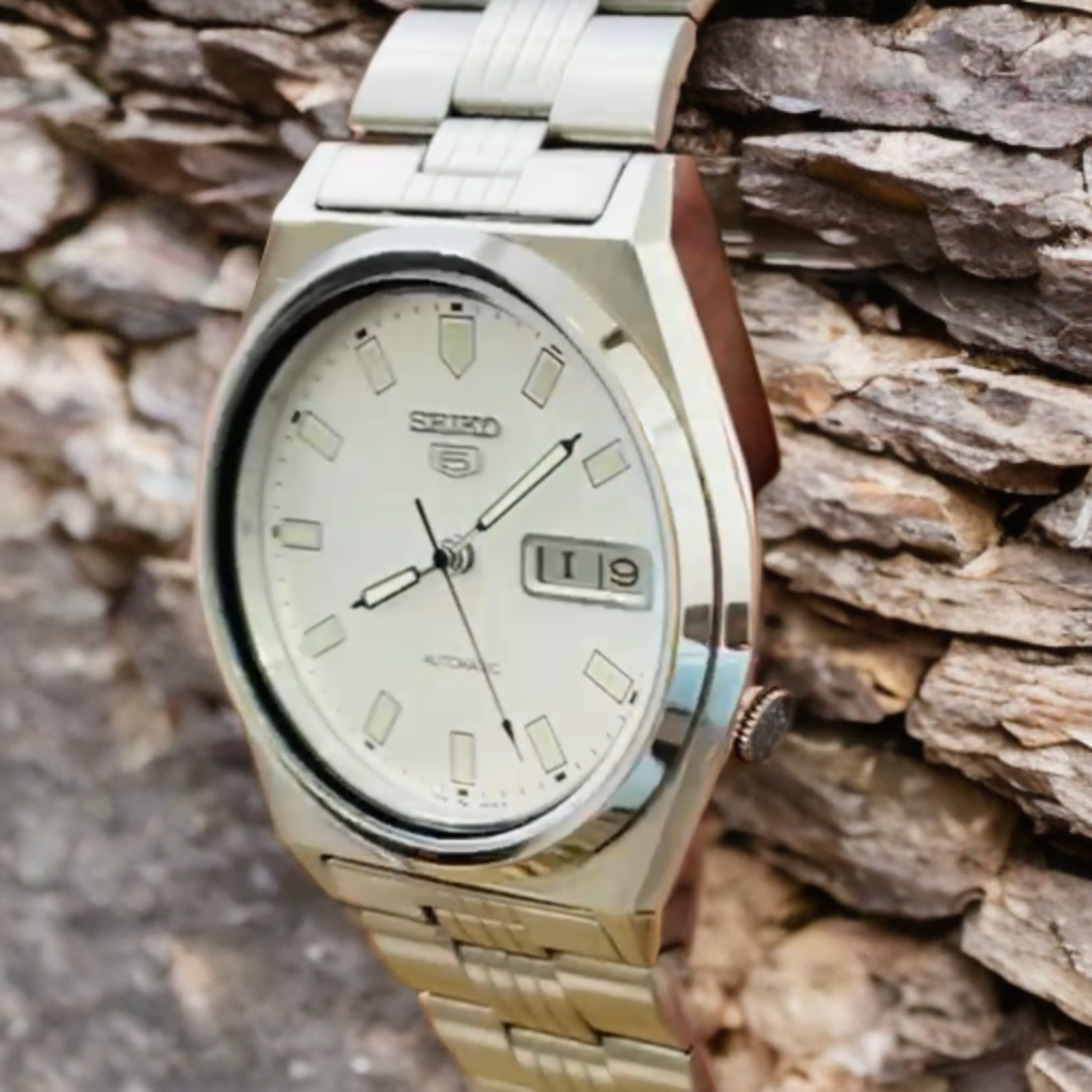💯 Genuine Seiko 5 Rare Silver Dress