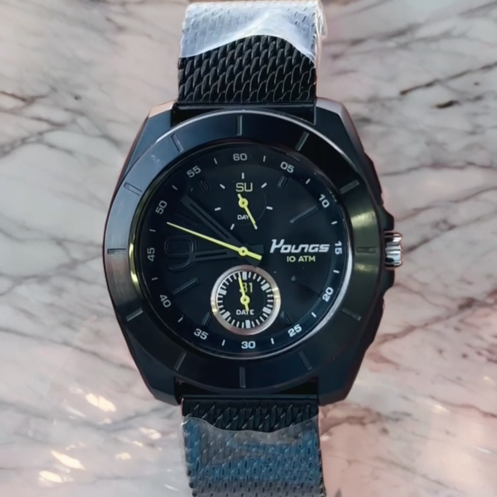 100% Original Young Watch Black