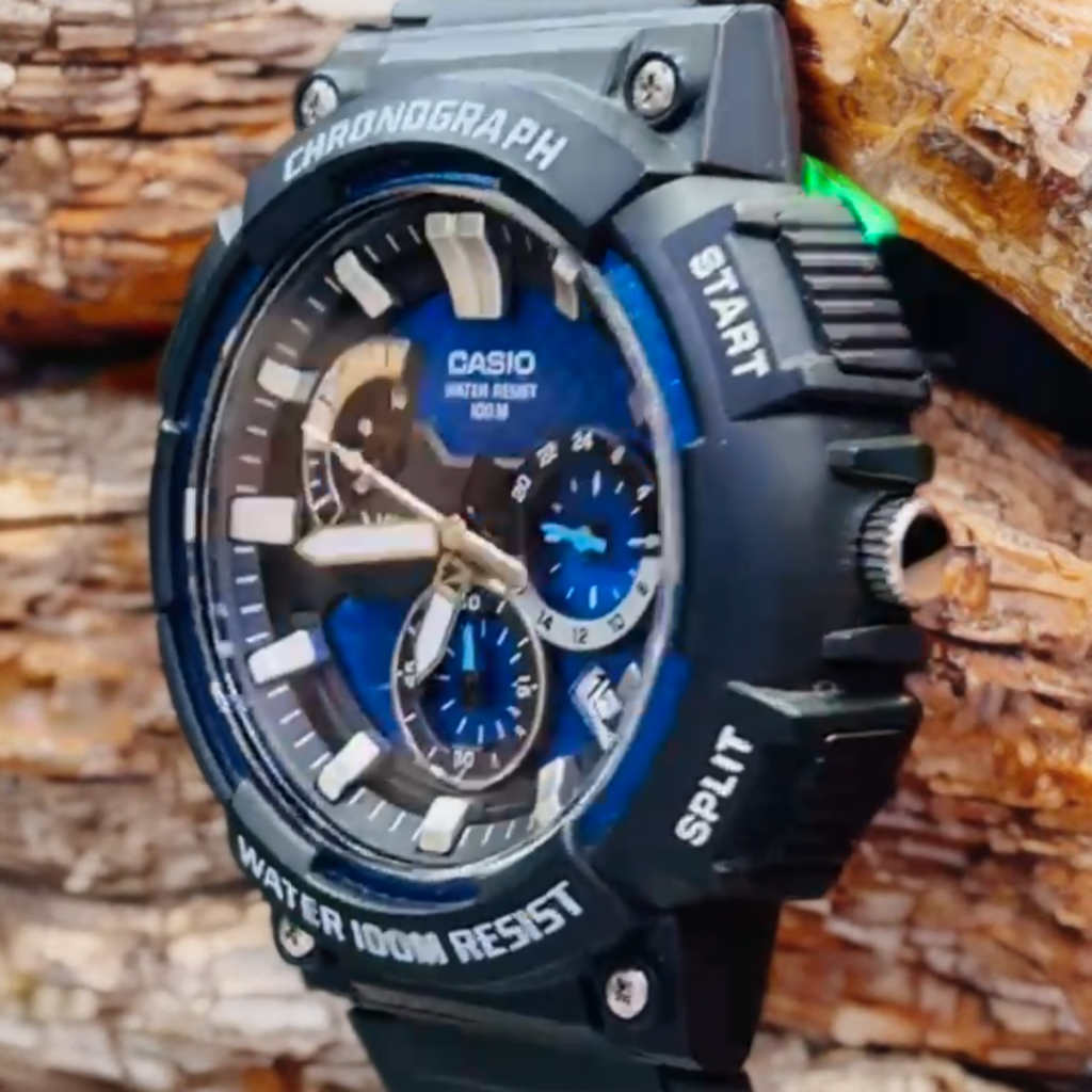 Casio MCW Retrograde Chronograph Blue