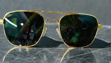 Rare Persol Aviator Reflection Dark Green