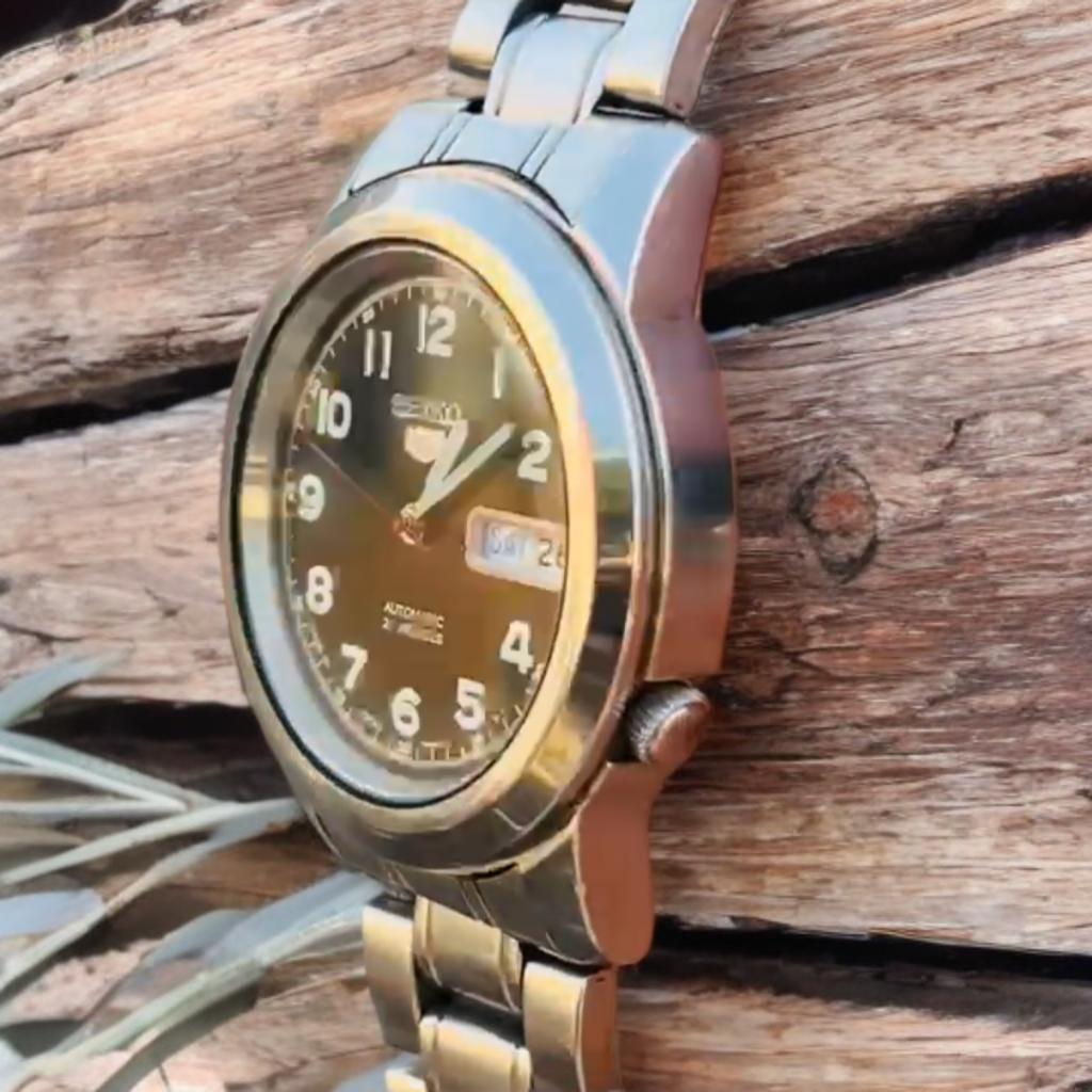 💯% Original Seiko 5 Big Black Dial Automatic