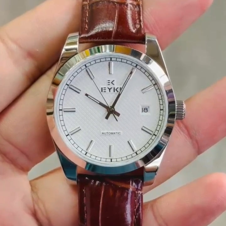 Eyki White Automatic Silver